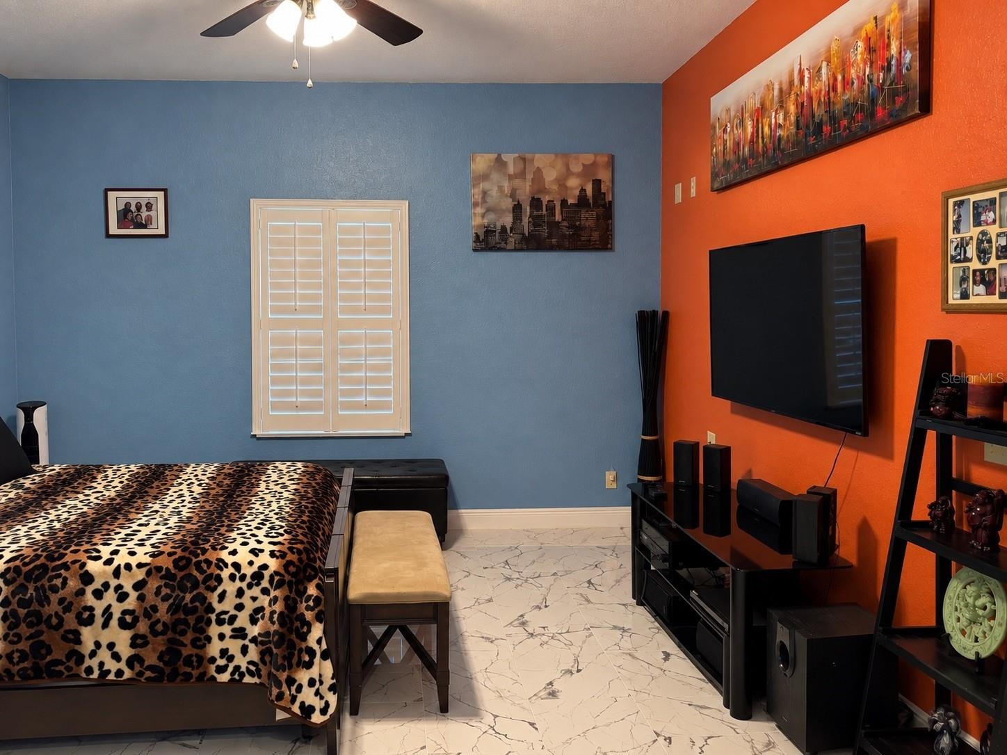 Spacious primary bedroom suite