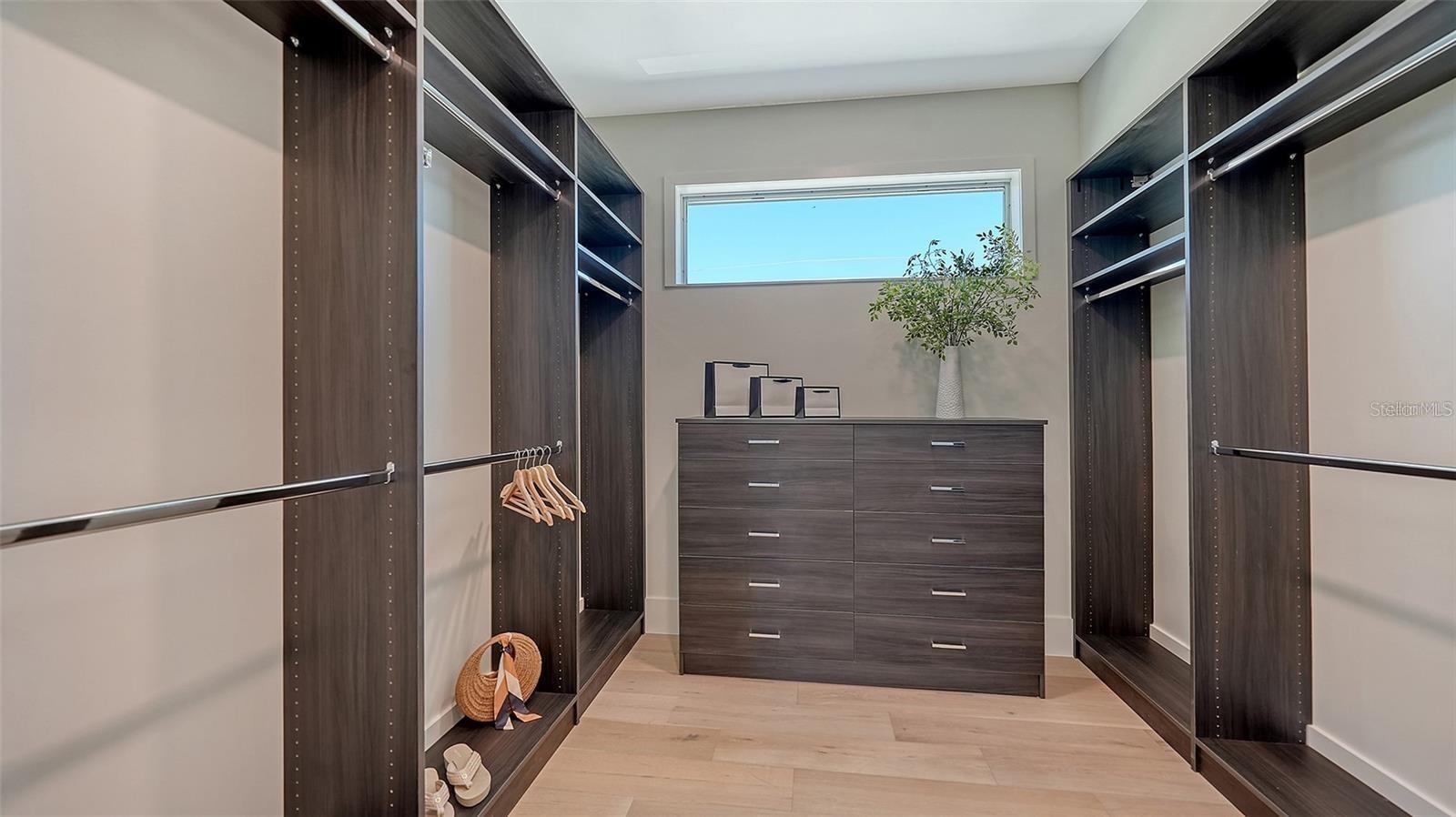 Primary closet