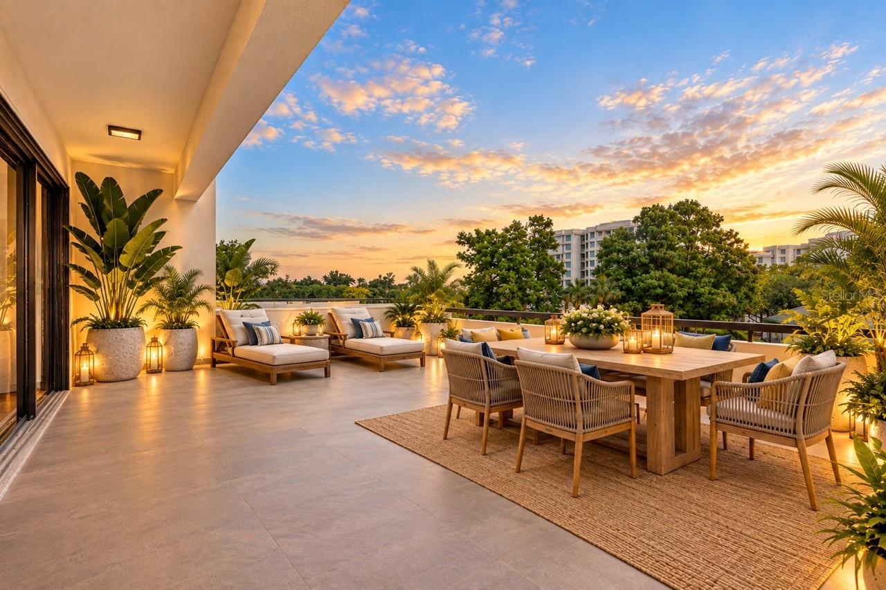 AI of what balcony could look like with your personal touch