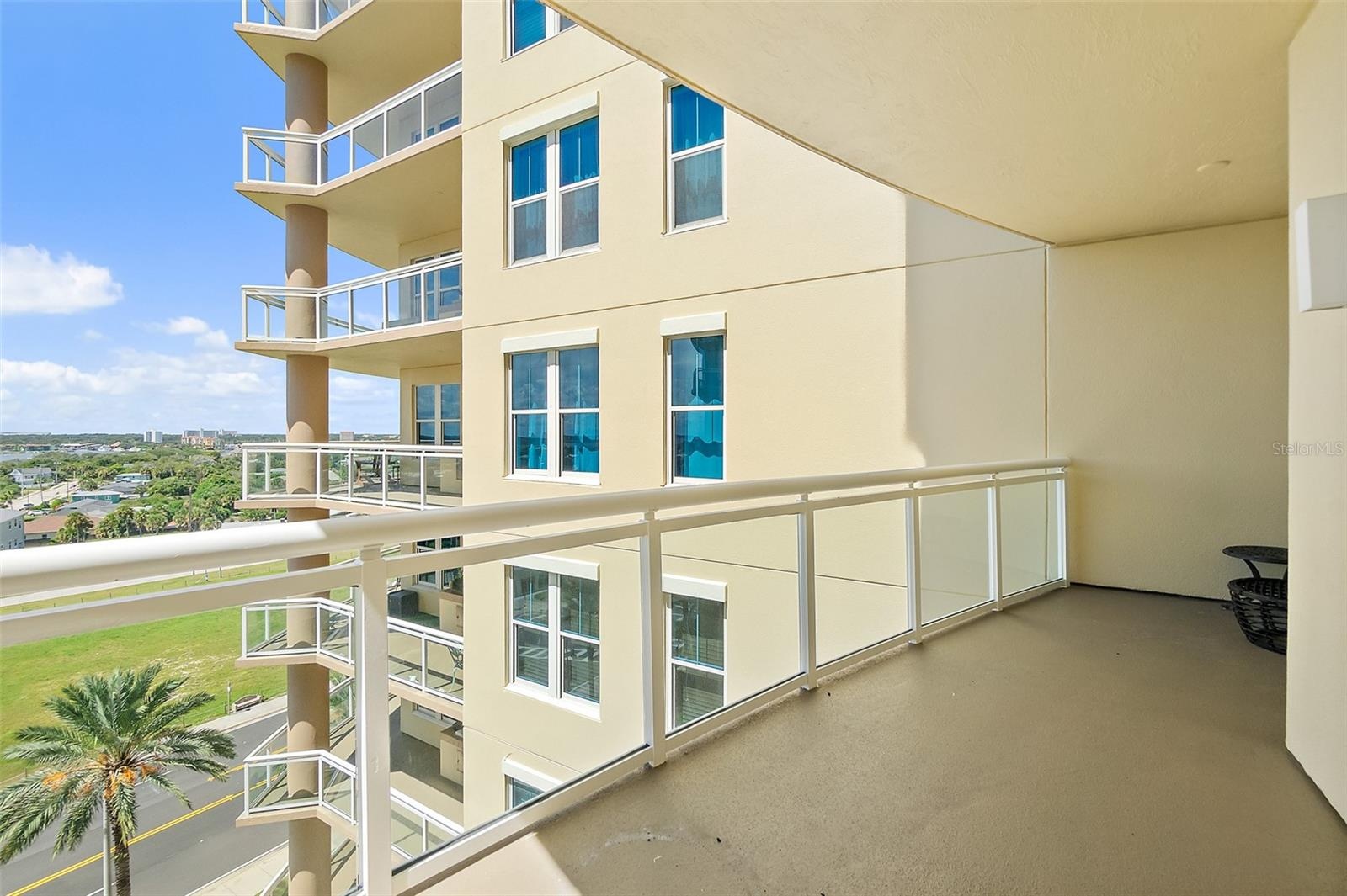 Riverfront balcony