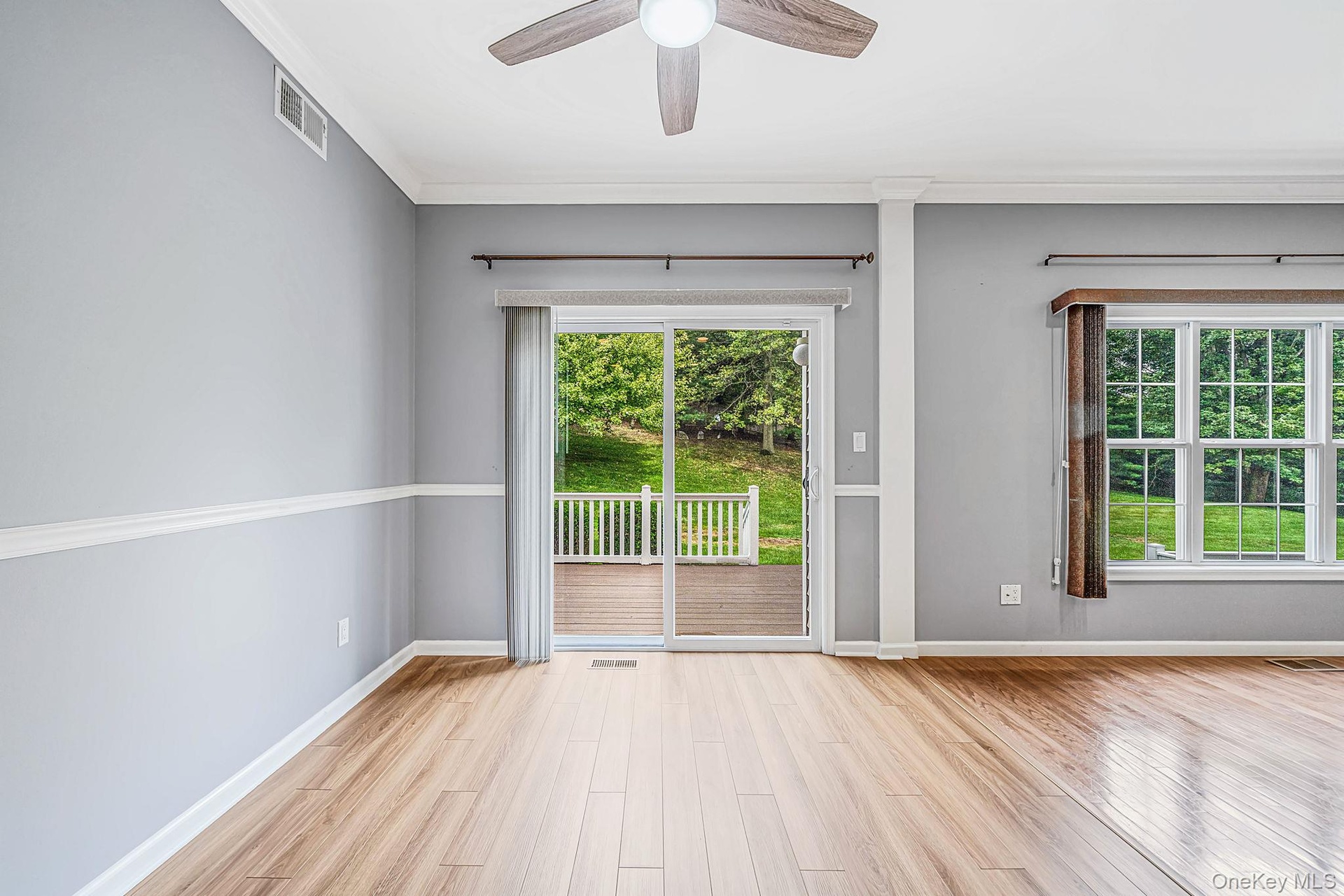 Eat in Kitchen, sliders to back deck and greenspace
