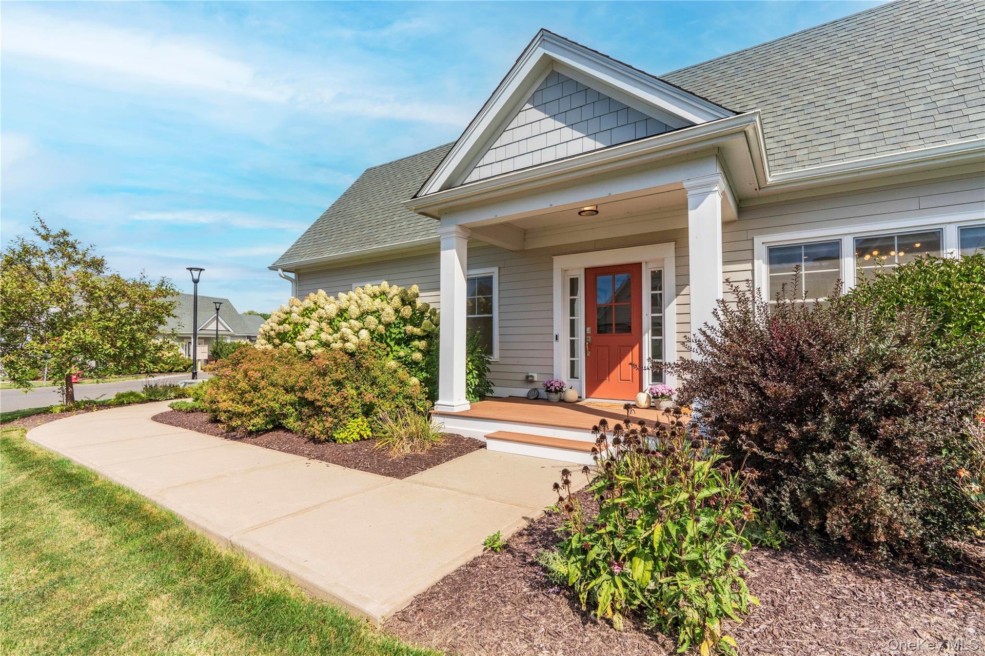Landscaped Walkway to Entrance with Perennial Gardens