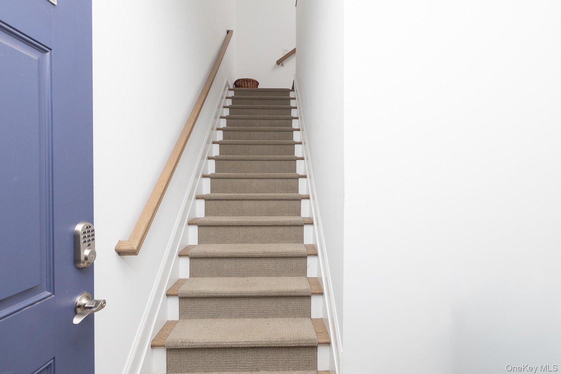 Main Staircase on Grace Hall Lane, adjacent to One-Car Garage