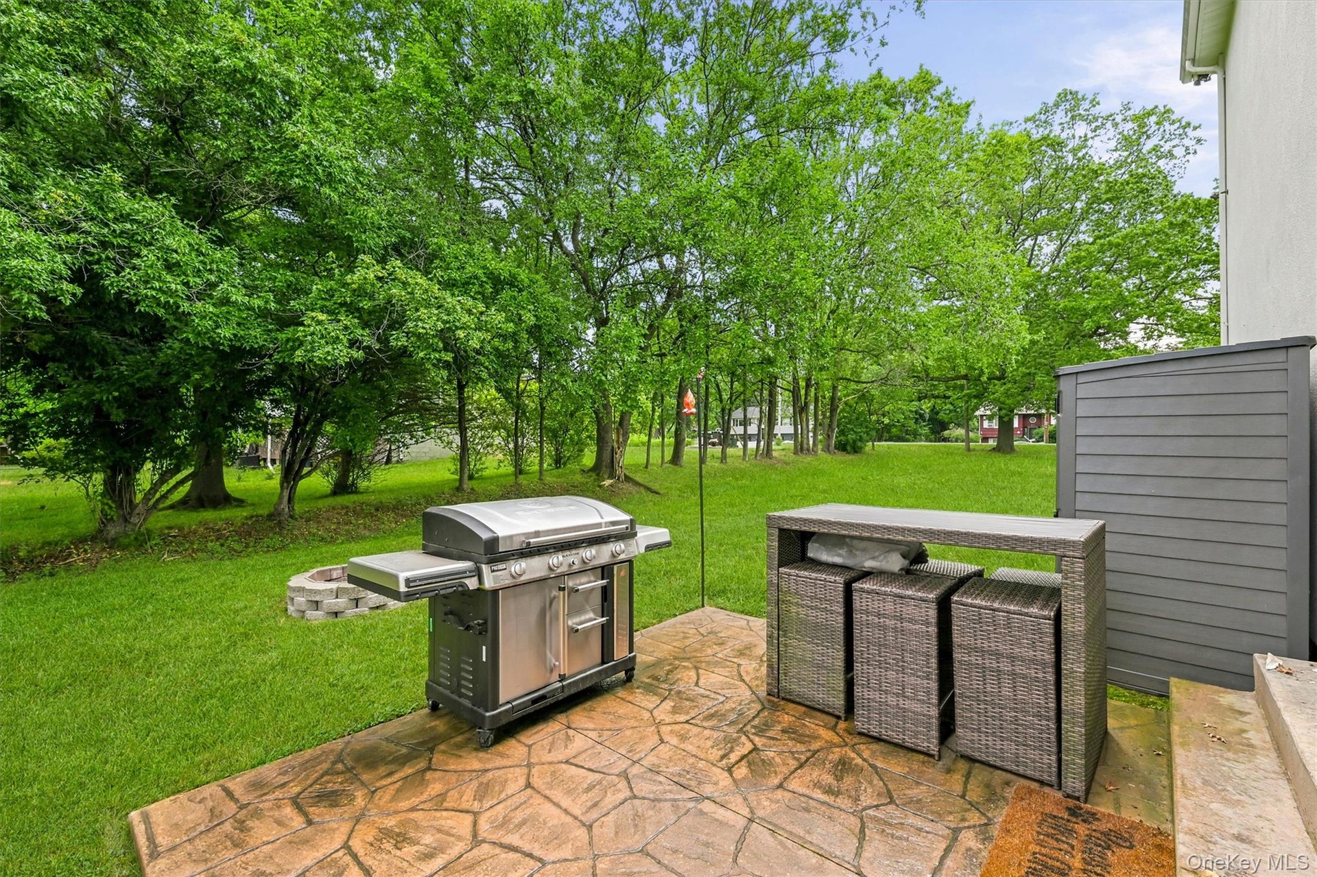stamped concrete patio