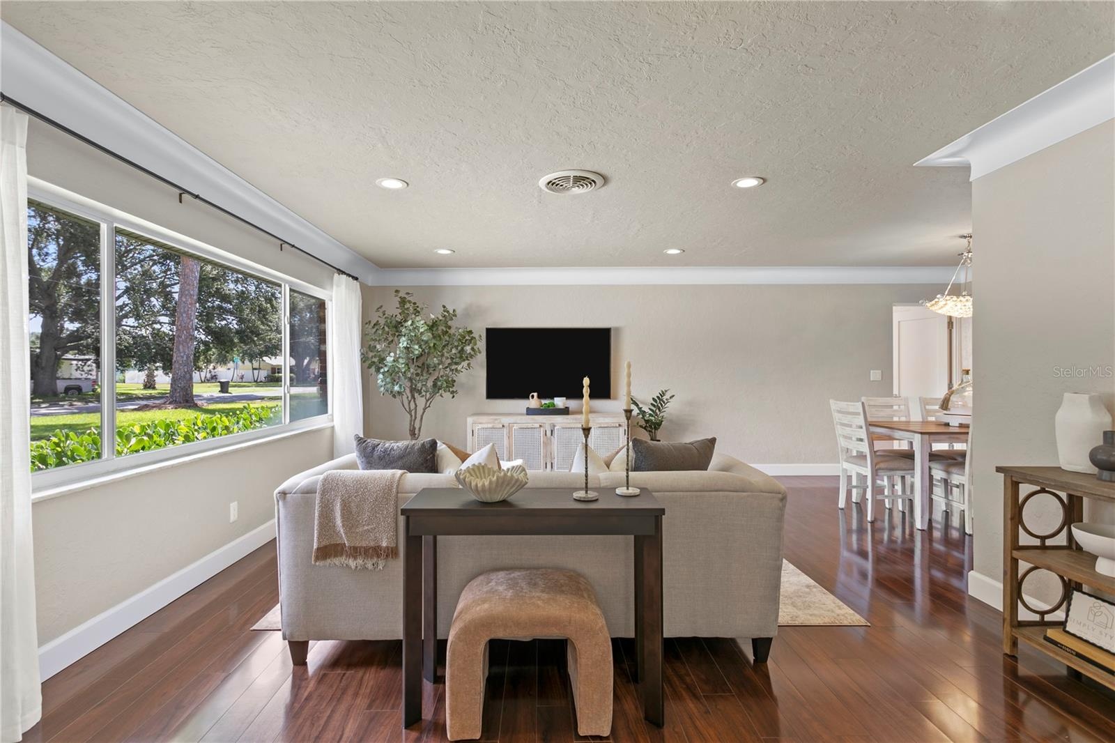 the abundance of natural light that pours through this amazing home...