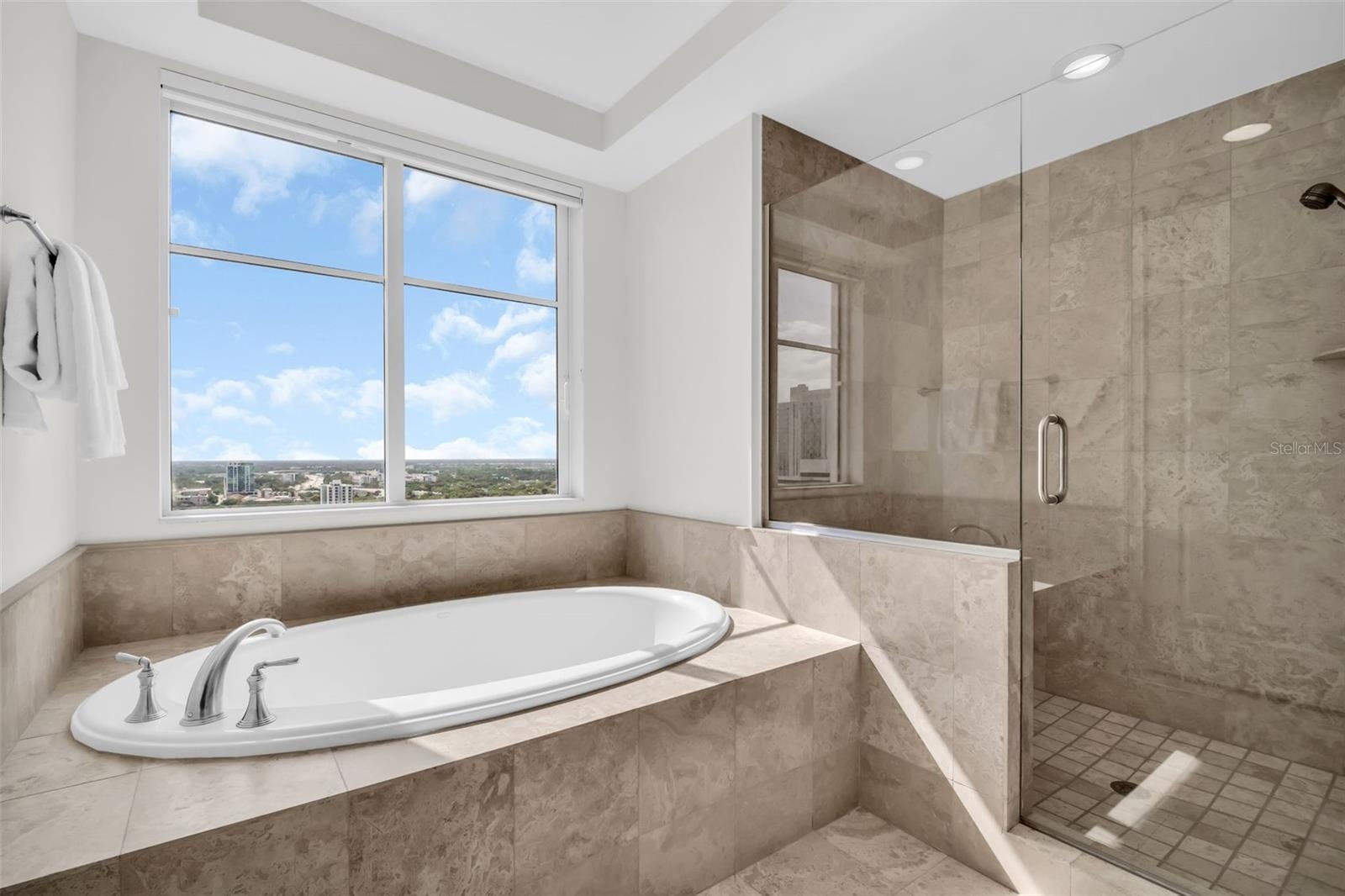 Soaker Tub and Walk-in Shower
