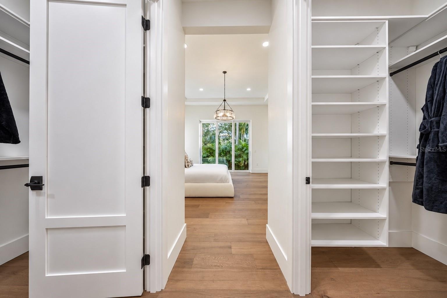 His and hers closets