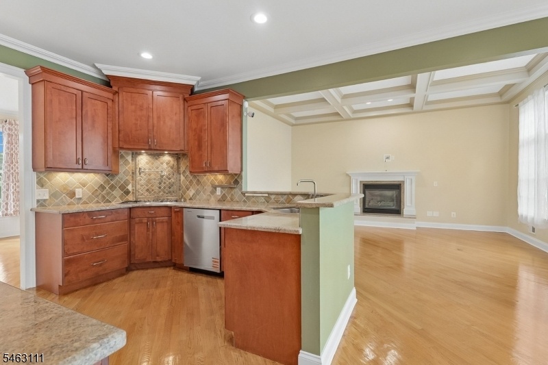 Kitchen to family room