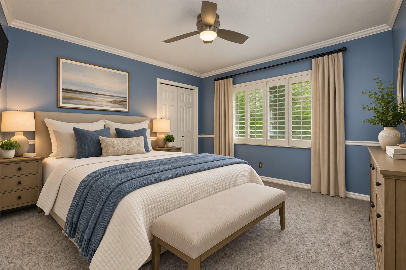 staged 2nd bedroom