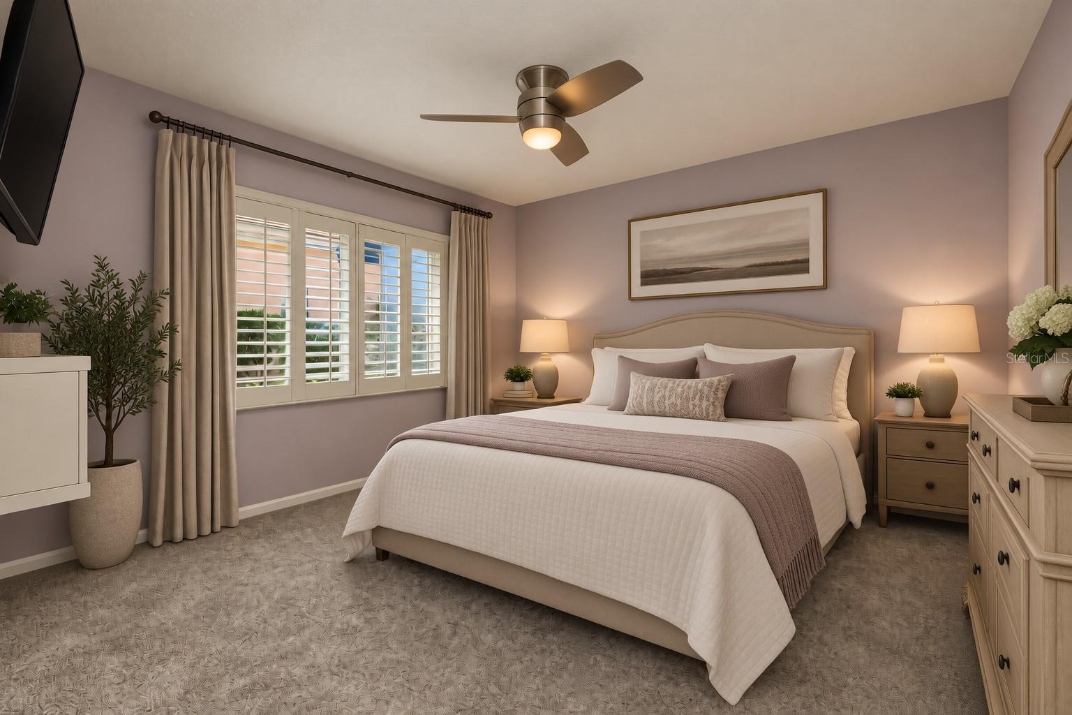 staged 3rd bedroom