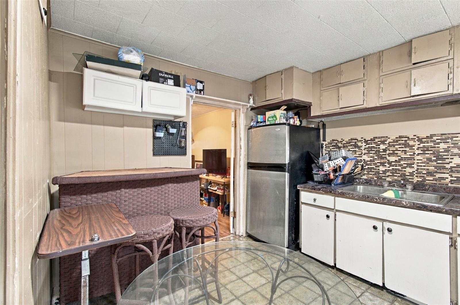 Large kitchen with eat-in space