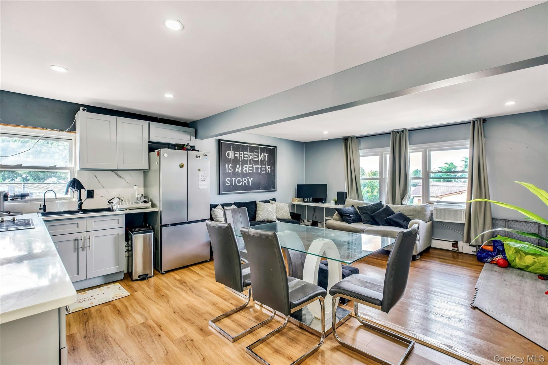 Second floor open area, for kitchen, dining table and living room