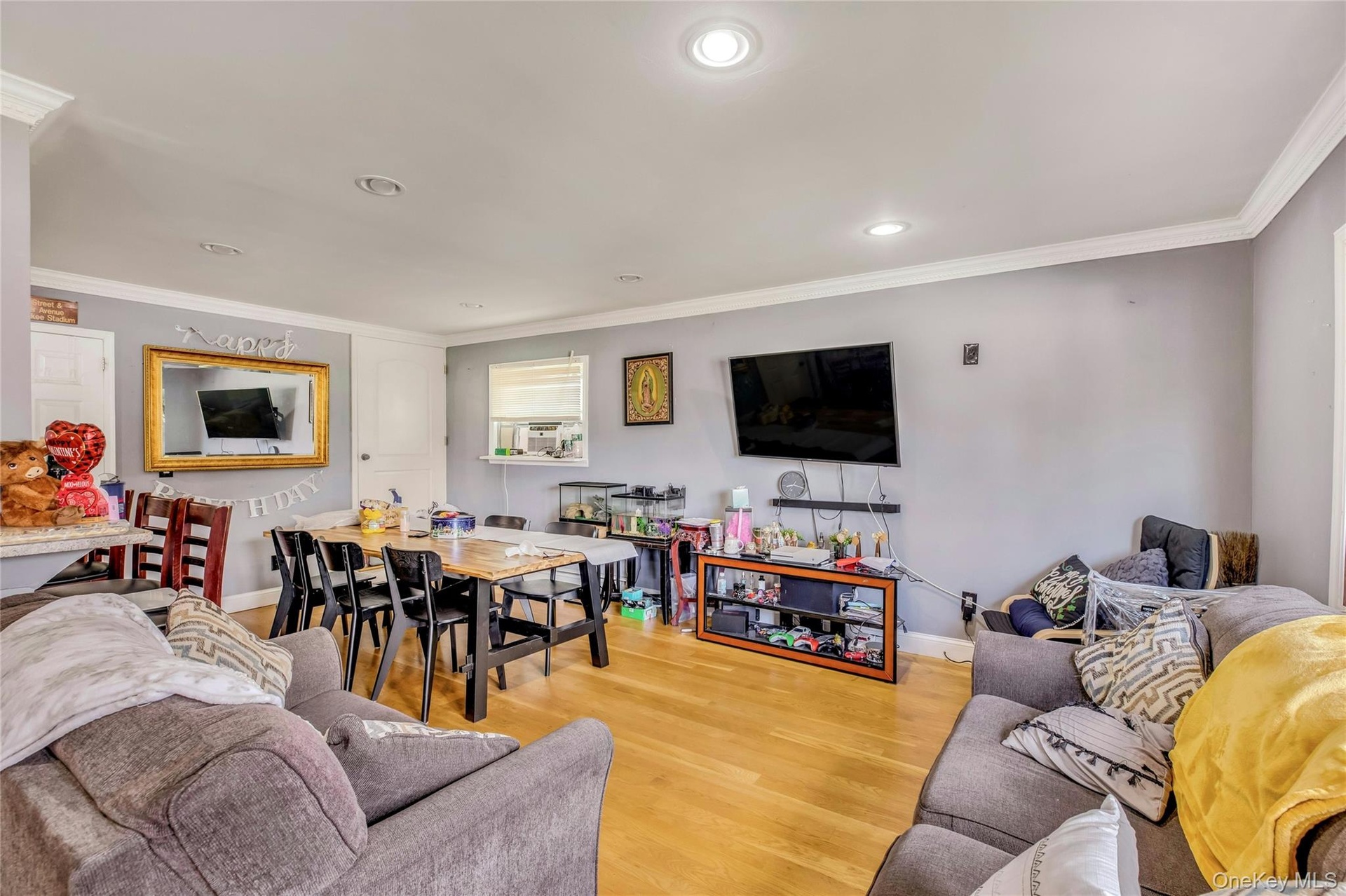 open space for first floor living room and dining