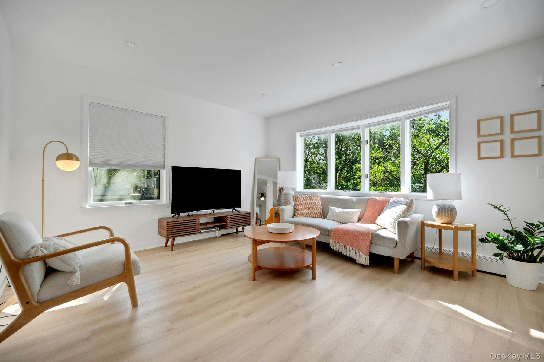 Scandinavian inspired design aesthetic with light wood finishes...