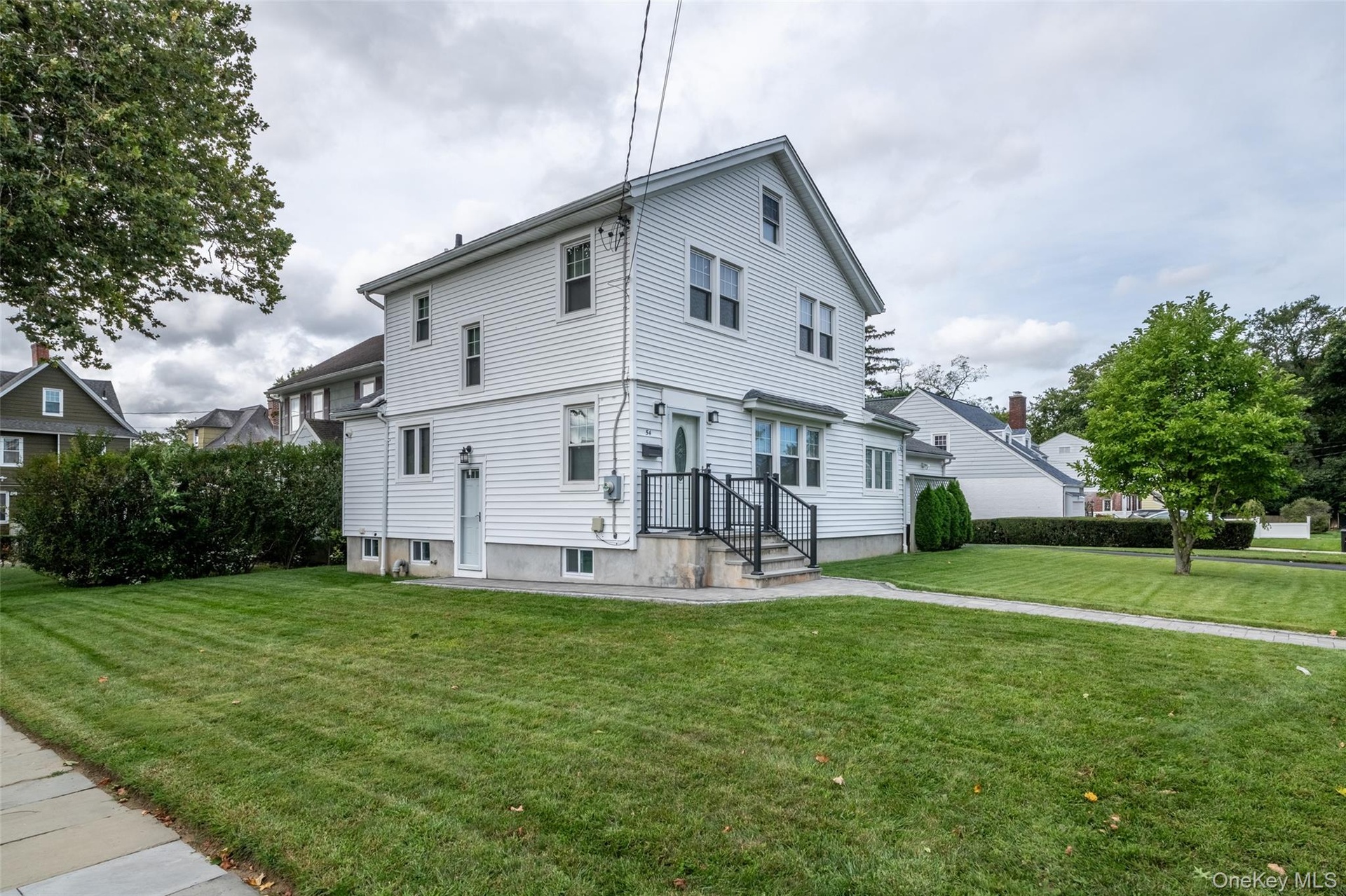 Large side yard and corner lot