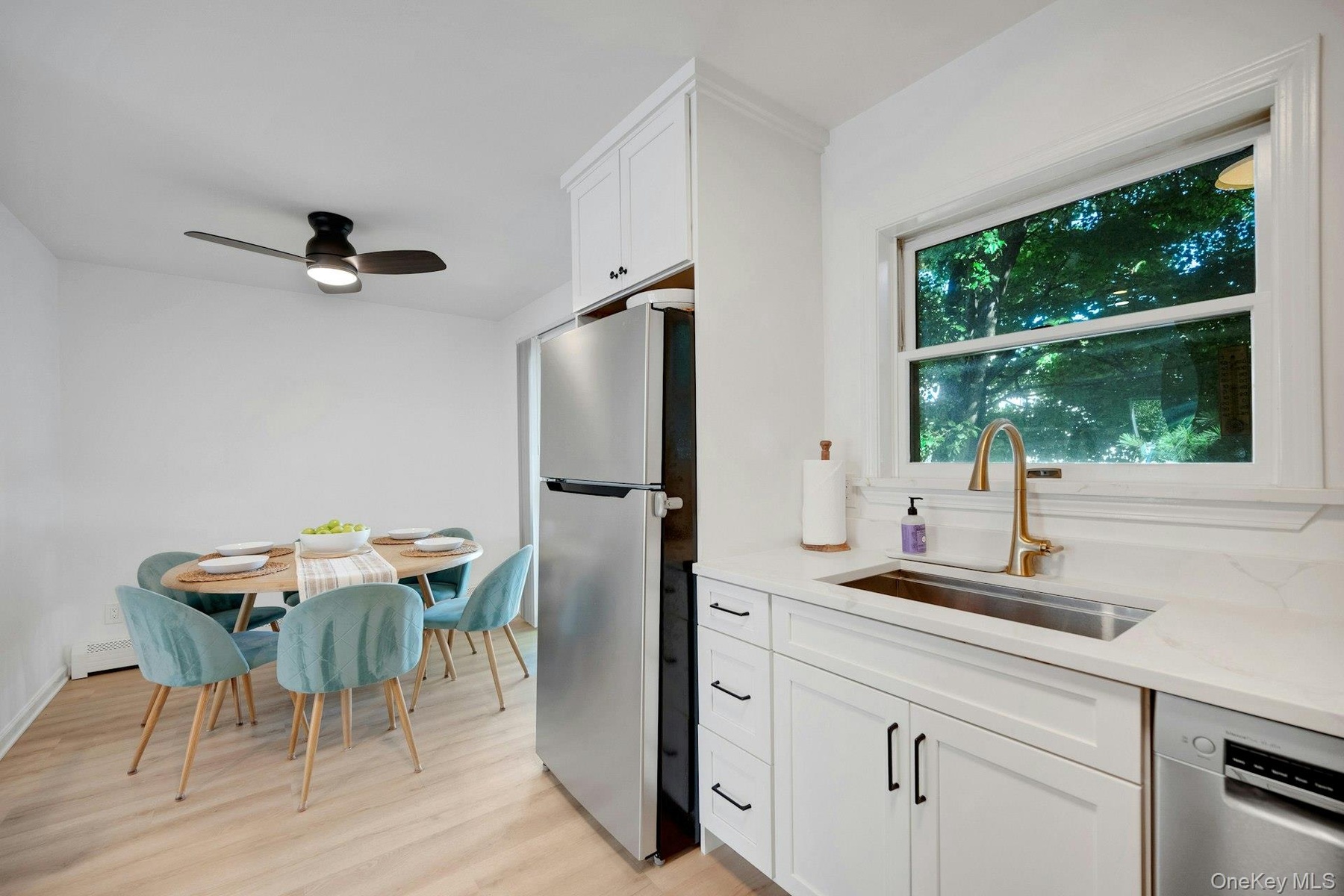 Opens to dining area...