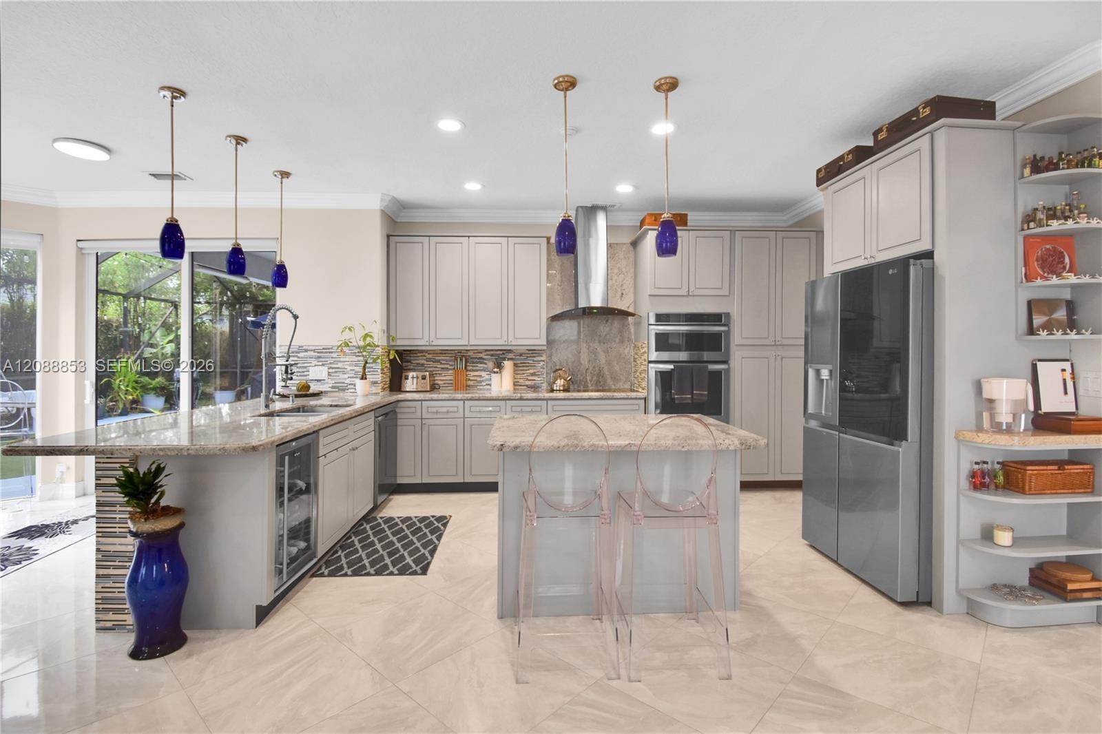 Beautiful open kitchen with ample storage and functional design