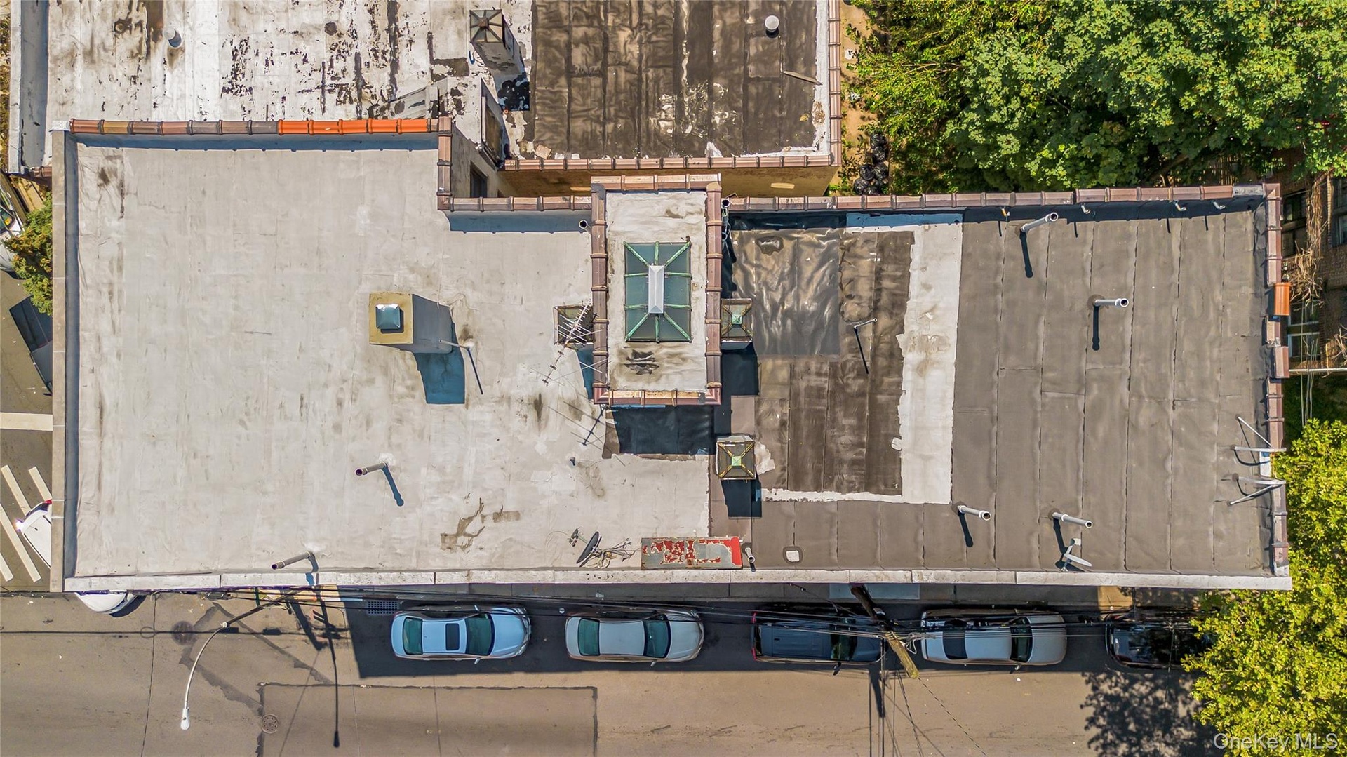 View from above of property