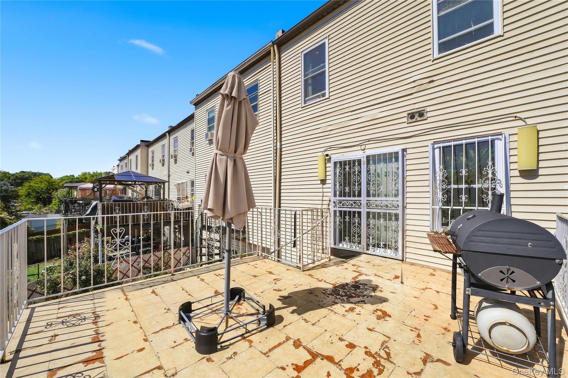 Unit 2 - Rear balcony. Digitally decluttered.