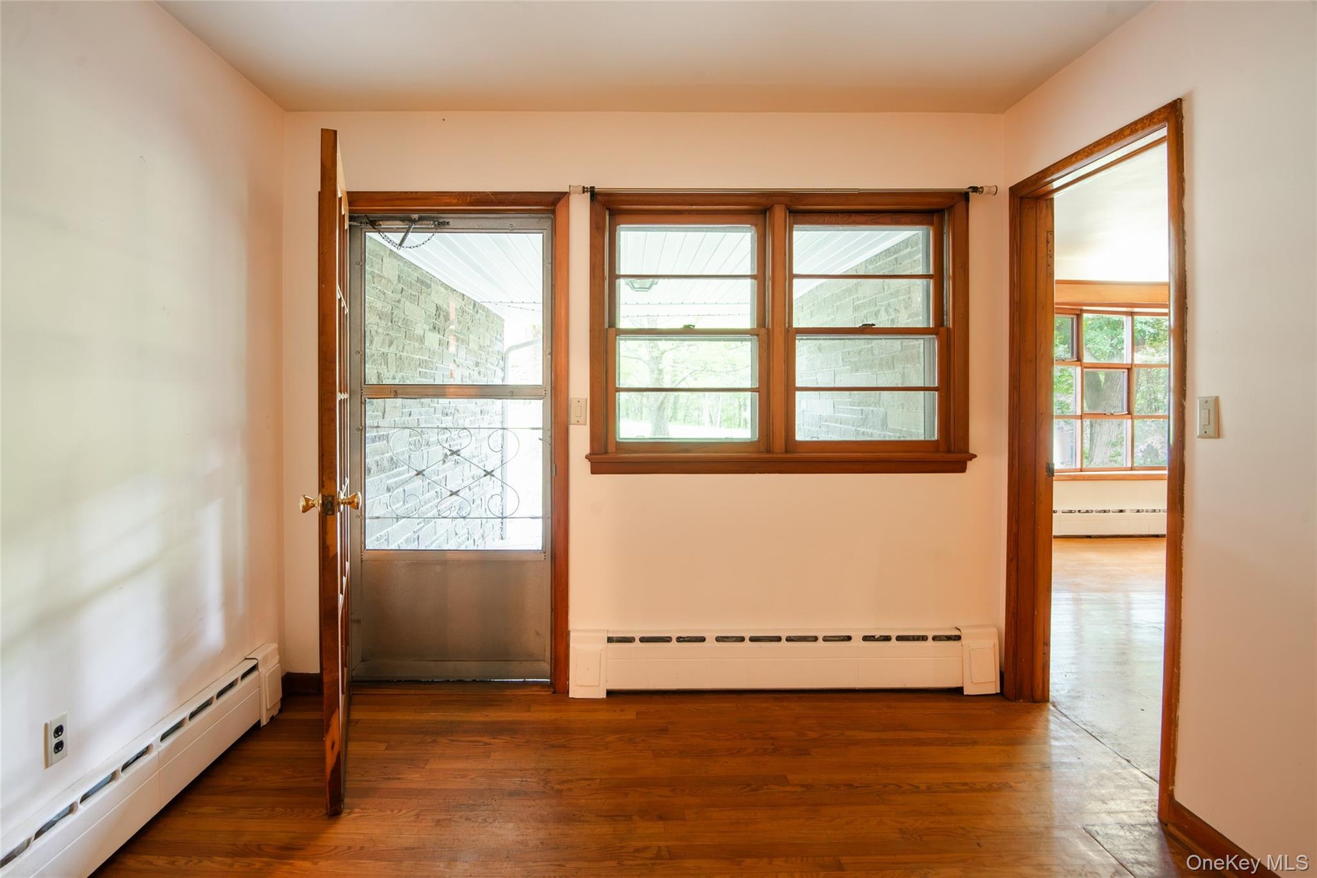 Entry from the breezeway, also entry to the apartment