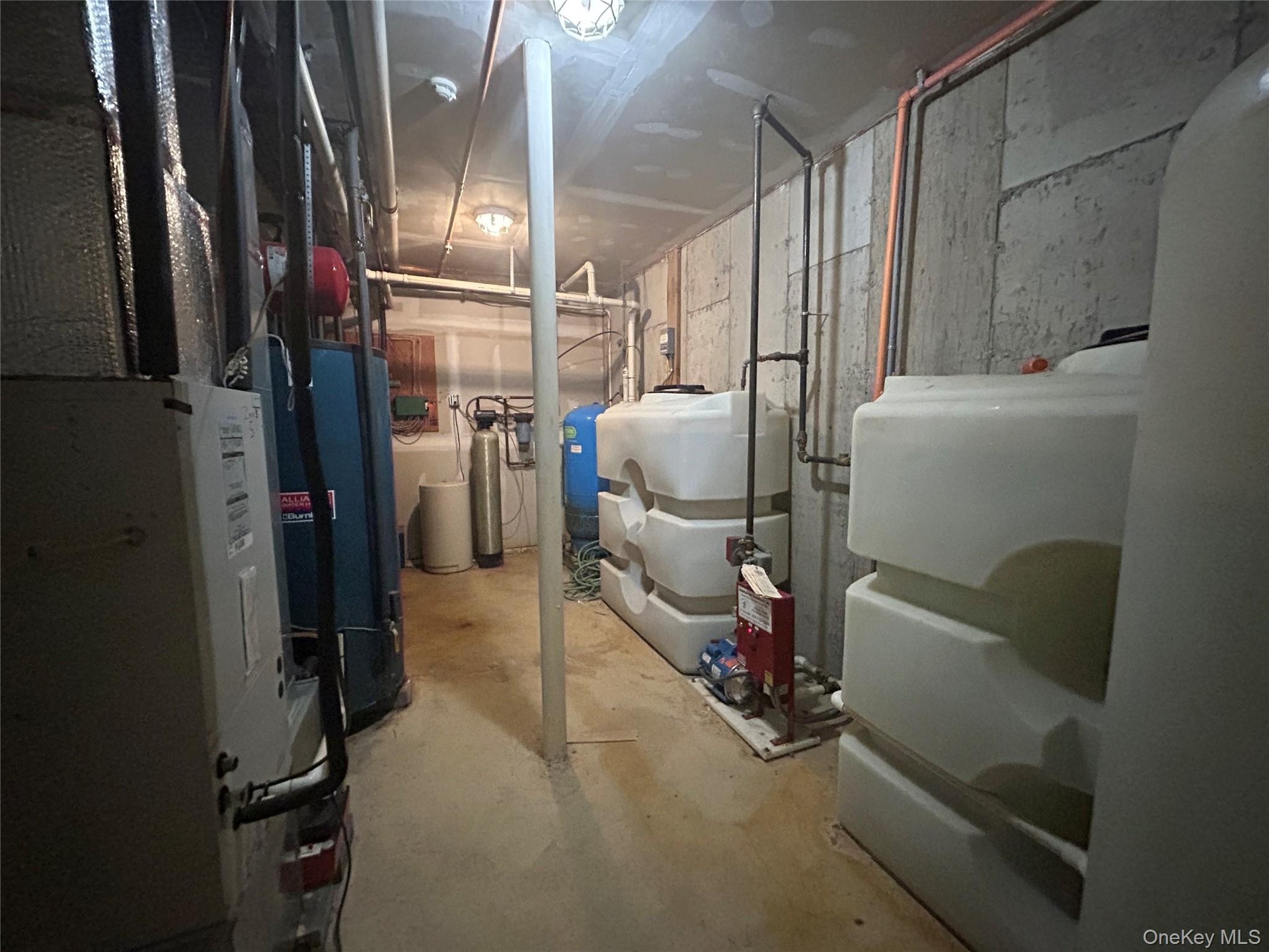Utilities with heating unit and water heater