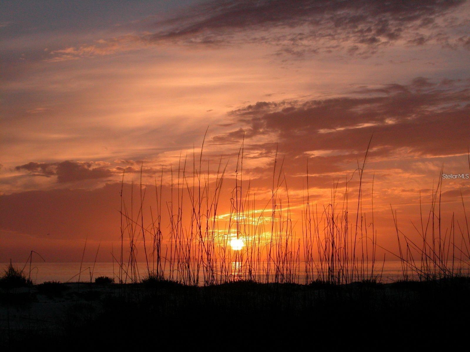 World class sunsets can be enjoyed by all residents at the Bay Isles Beach Club.