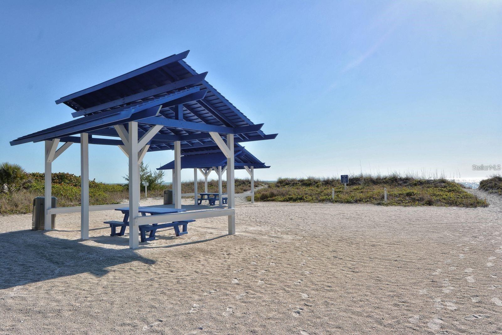 Cabana area at Beach Club perfect for picnic fun.