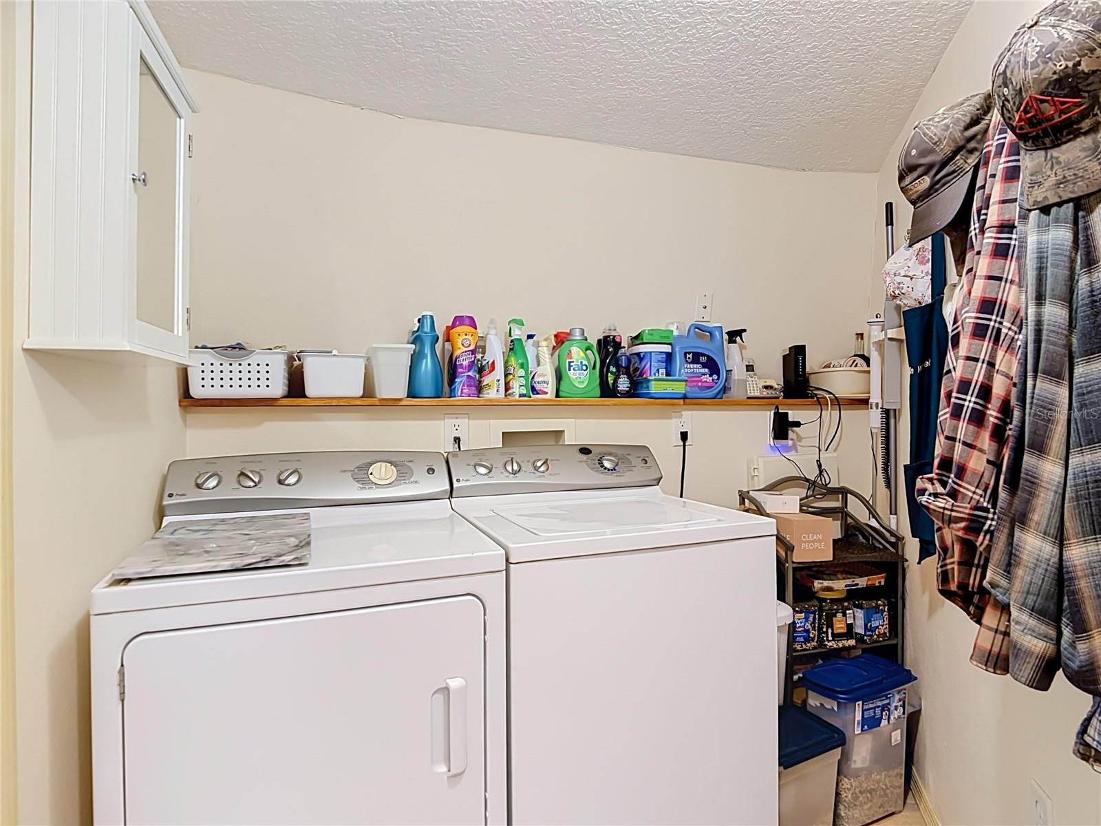 Inside utility room.