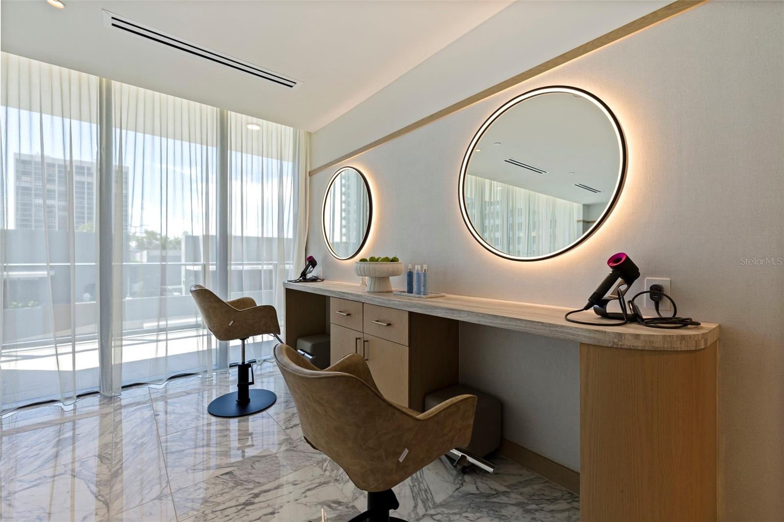Salon-style amenities bring everyday self-care just steps from home.