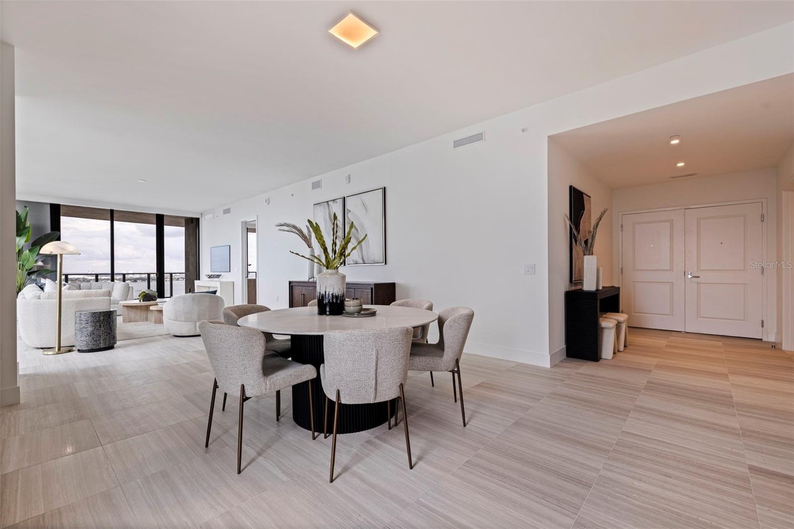 Sophisticated dining with effortless flow into the main living space.