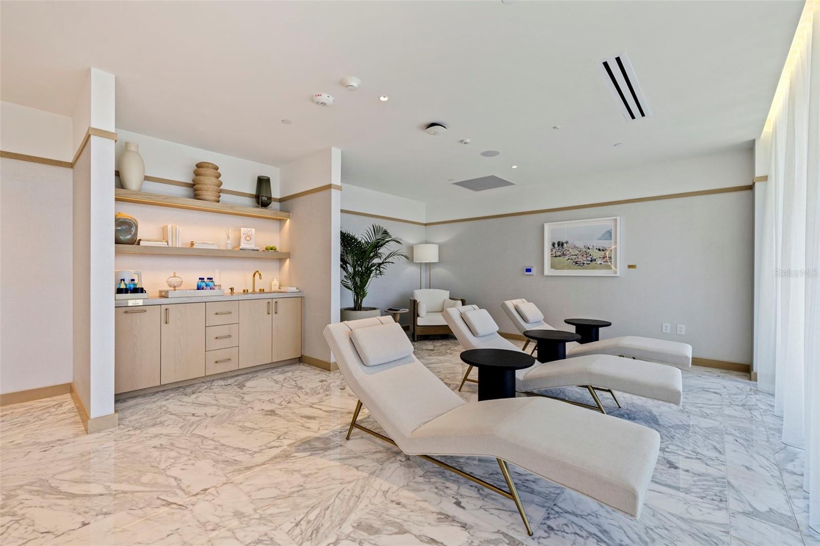 A serene wellness lounge designed for rest, reset, and recharge.