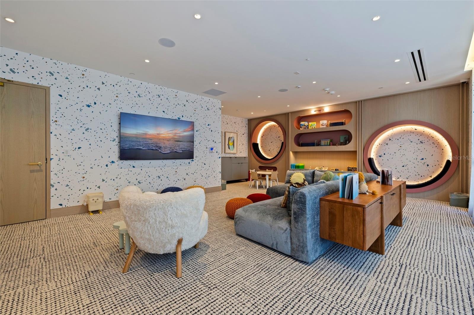 A playful children’s room gives younger residents a space of their own.