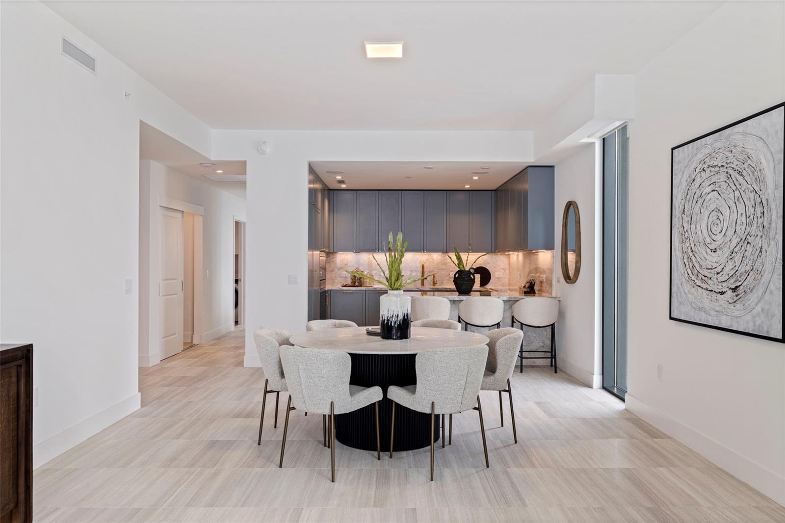 Dinner with a view, cocktails at the island, and a kitchen designed to make both feel effortless.