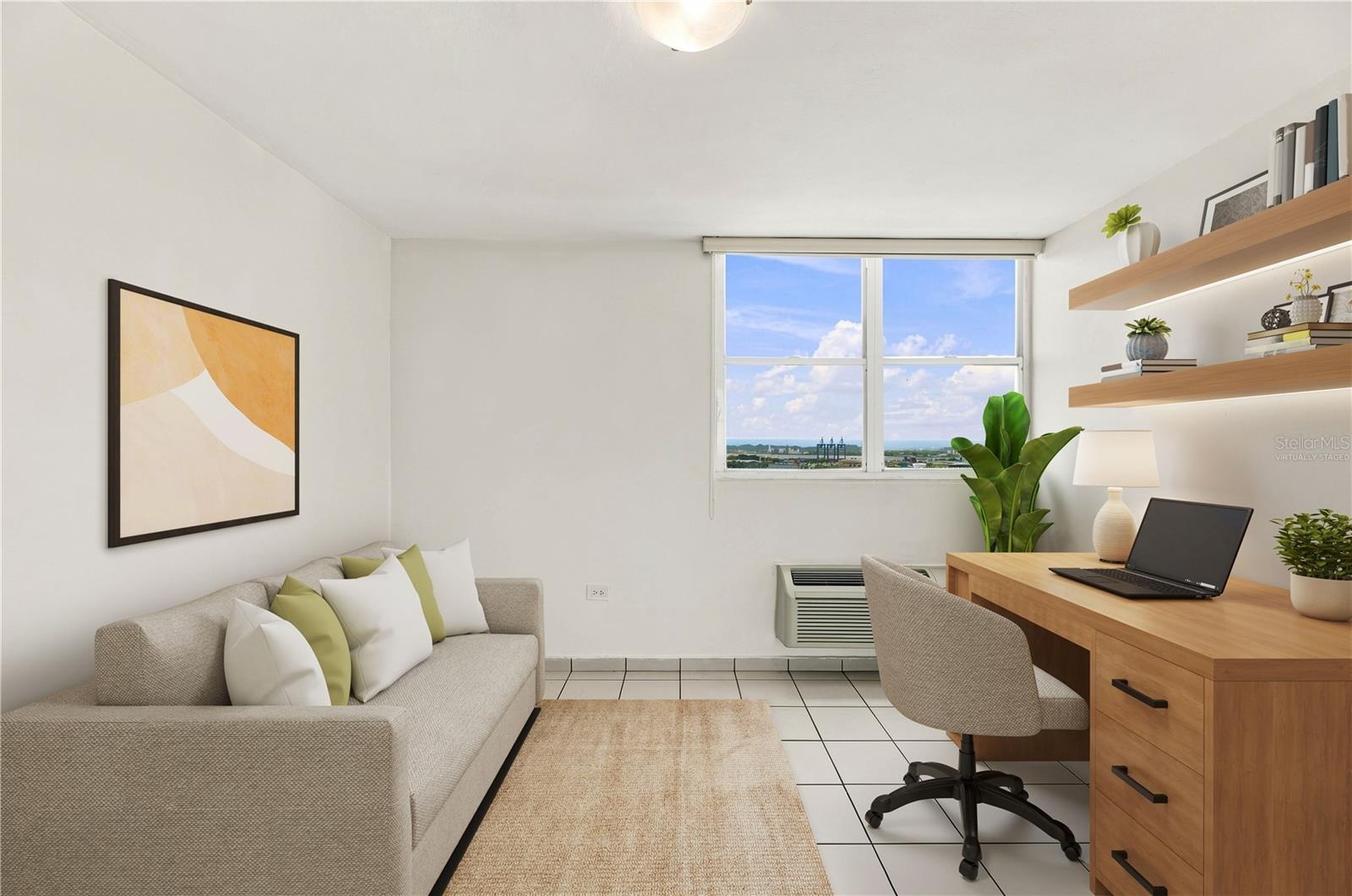 Home Office - This image has been virtually staged and does not reflect the current state of the property.