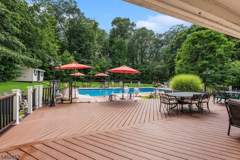 deck and pool