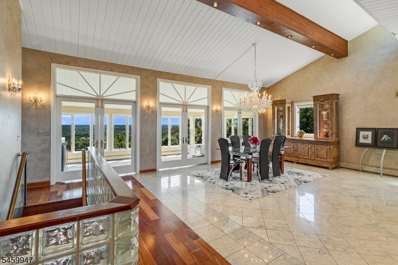 open stairs to lower level