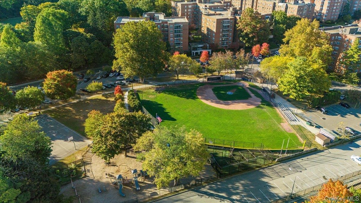 Nearby Garth Road Park w/ Baseball Field, Basketball Courts and Playground