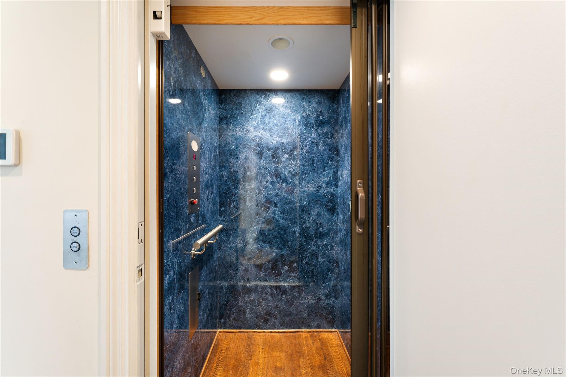 Marble Elevator services all 3 floors