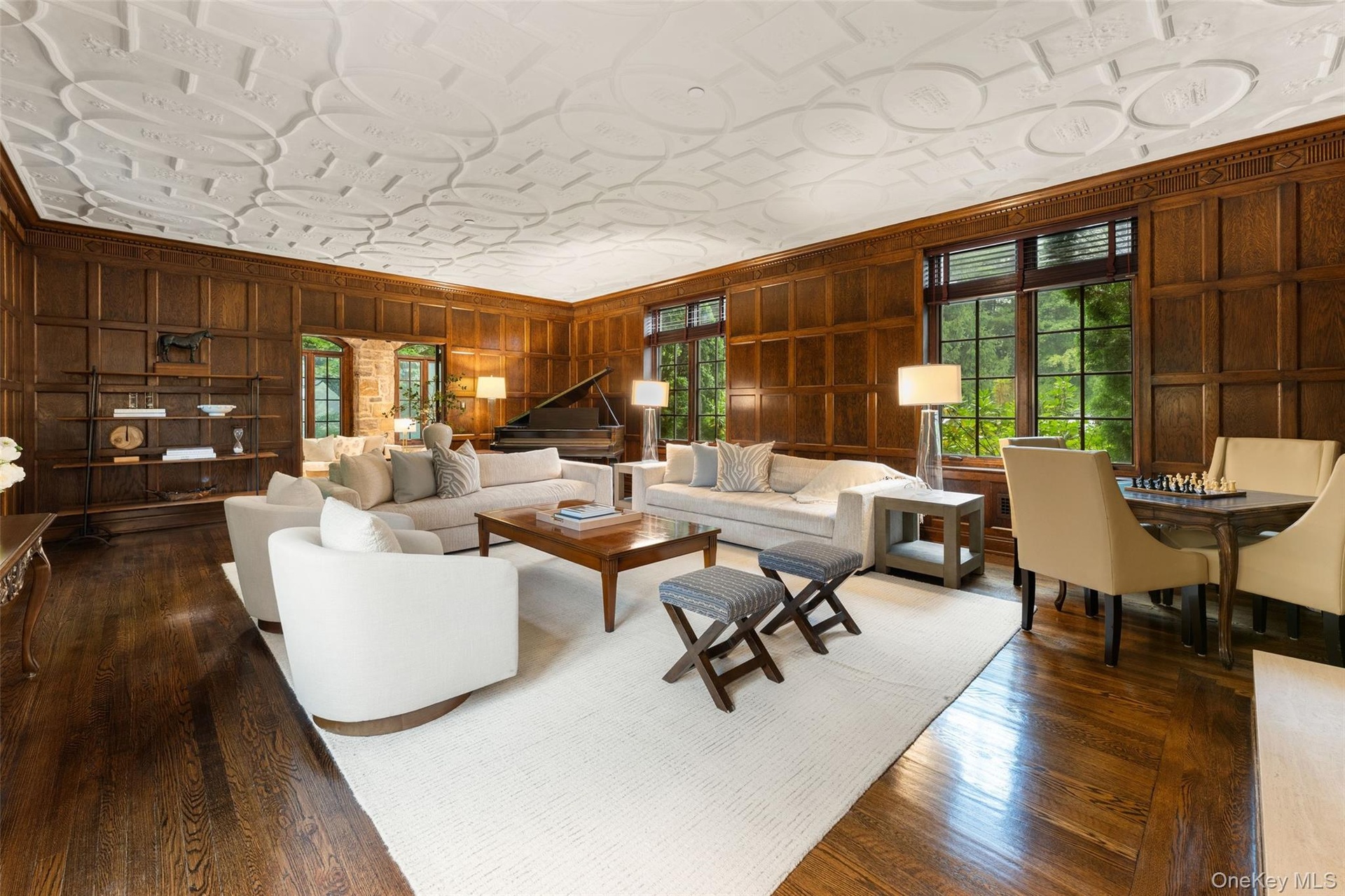 Living Room with multiple exposures