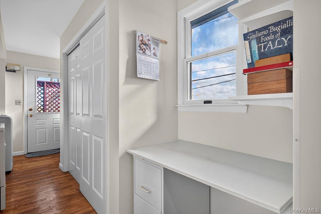 Large pantry on way to laundry room