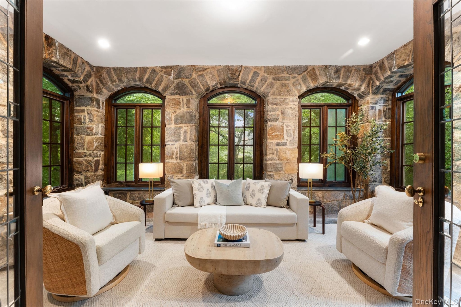 Sun Room with doors to outside