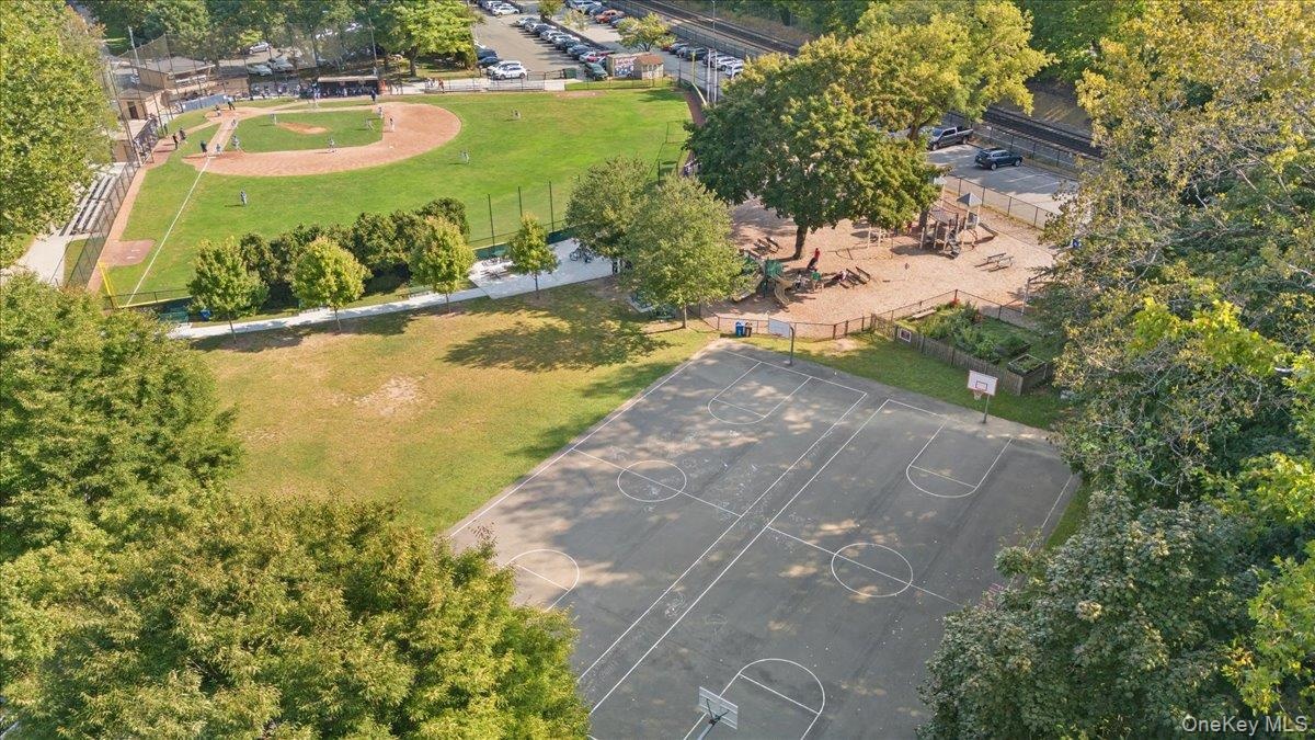Nearby Garth Road Park w/ Baseball Field, Basketball Courts and Playground