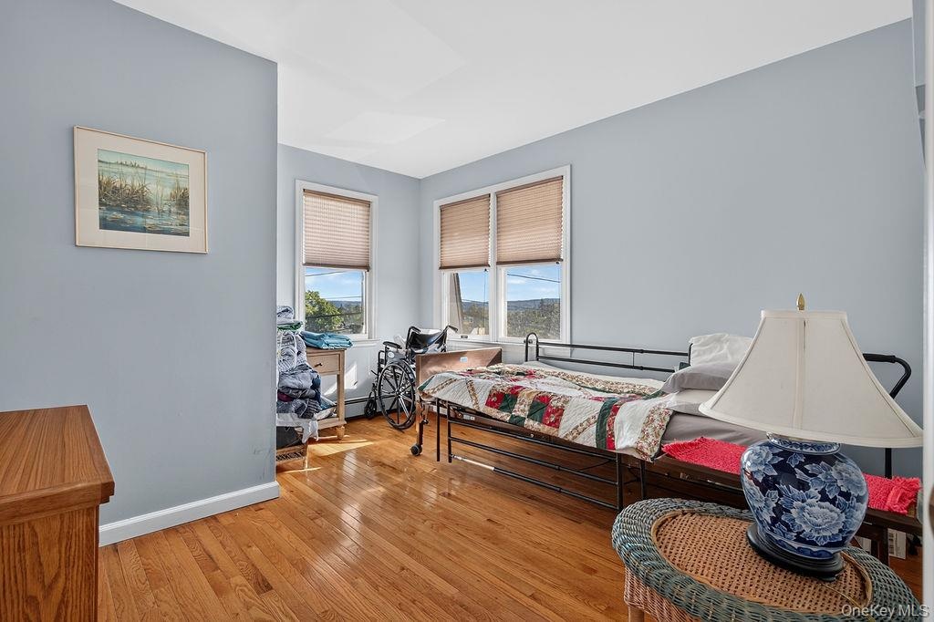 Hardwood floored bedroom/office