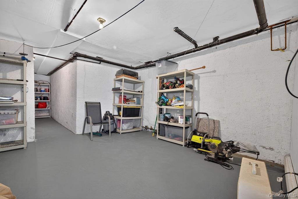 Large storage area off garage