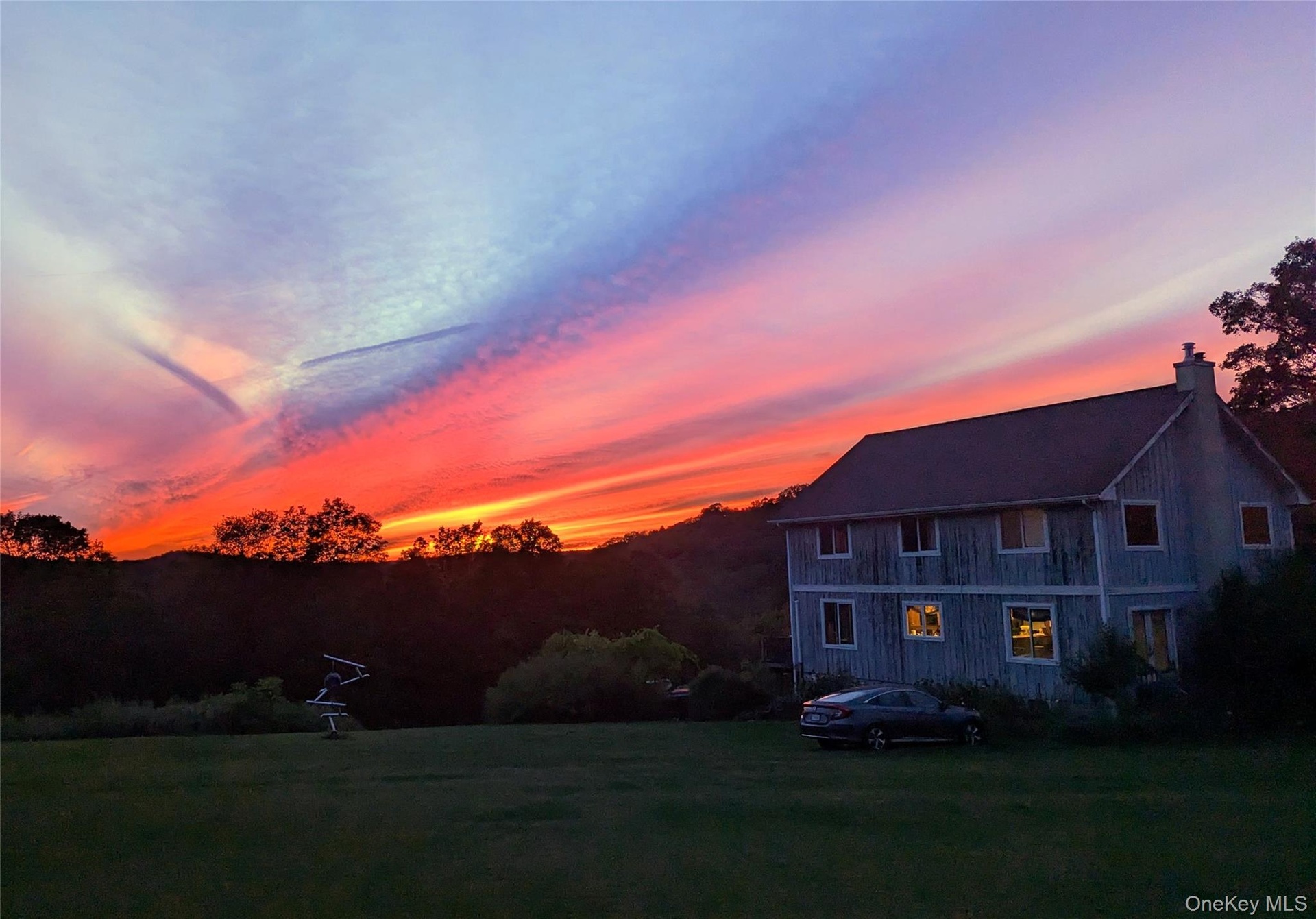The magnificient skies at 159 Big Elm Road, Brewster