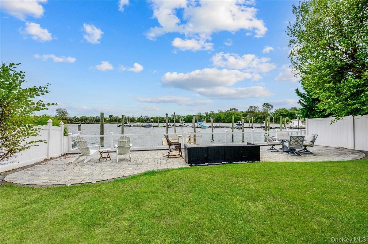Patio Overlooking the water