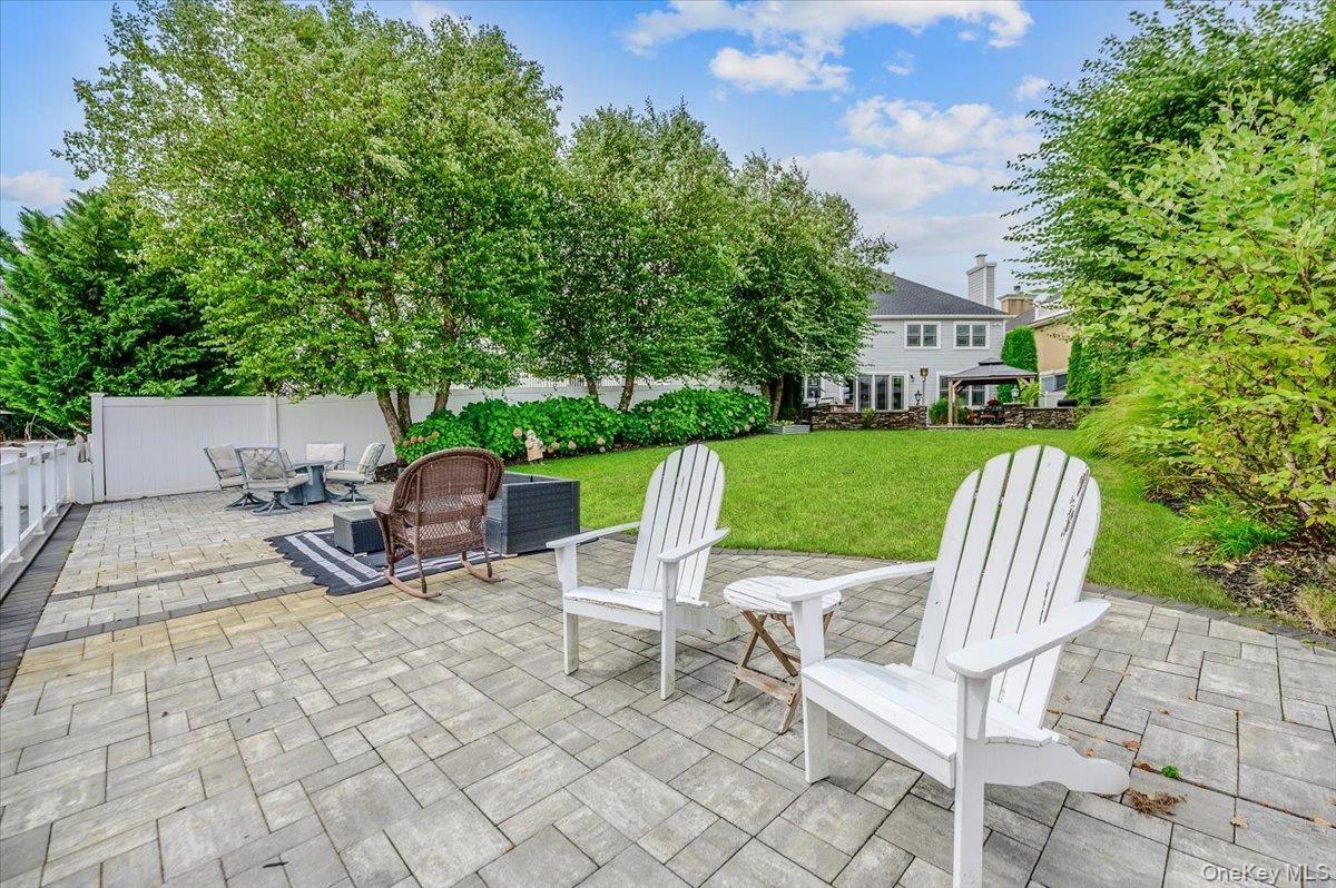 2nd Patio at rear of property by water