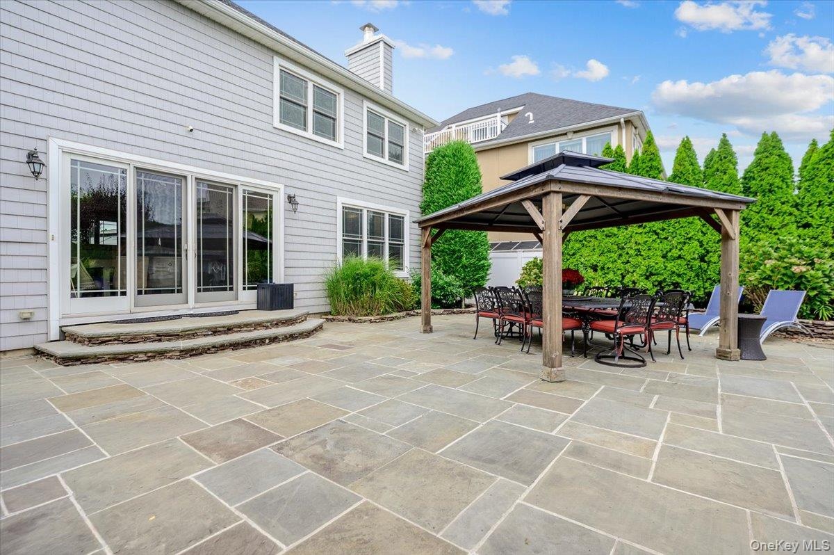 Rear Large Patio w/ Outdoor Kitchen & Pavilion