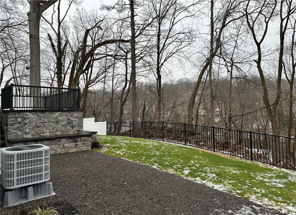 Backyard with access from family room and living space.