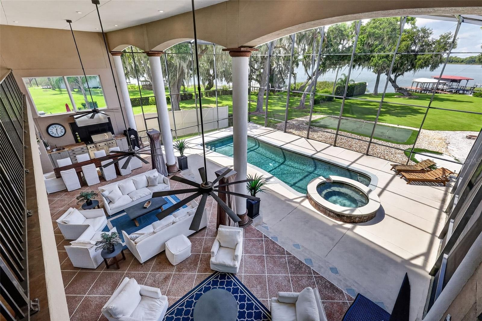 2nd Floor Terrace overlooking Screened Lanai